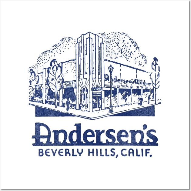 Retro Defunct Andersen's Restaurant Beverly Hills Wall Art by darklordpug